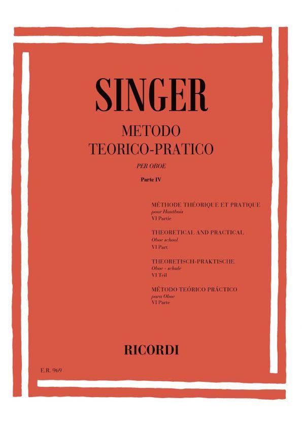 Metodo Teorico - Pratico Per Oboe - Parte Vi - pro hoboj